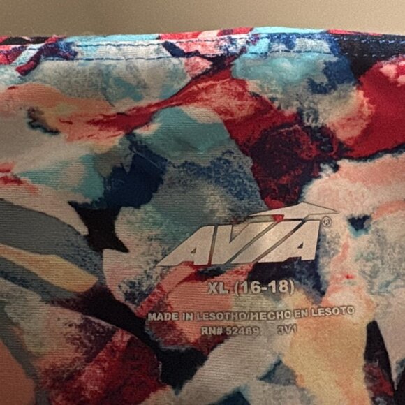 Avia XL High-Waisted Leggings Multicolor Crop Length Activewear Sportswear - Picture 5 of 6